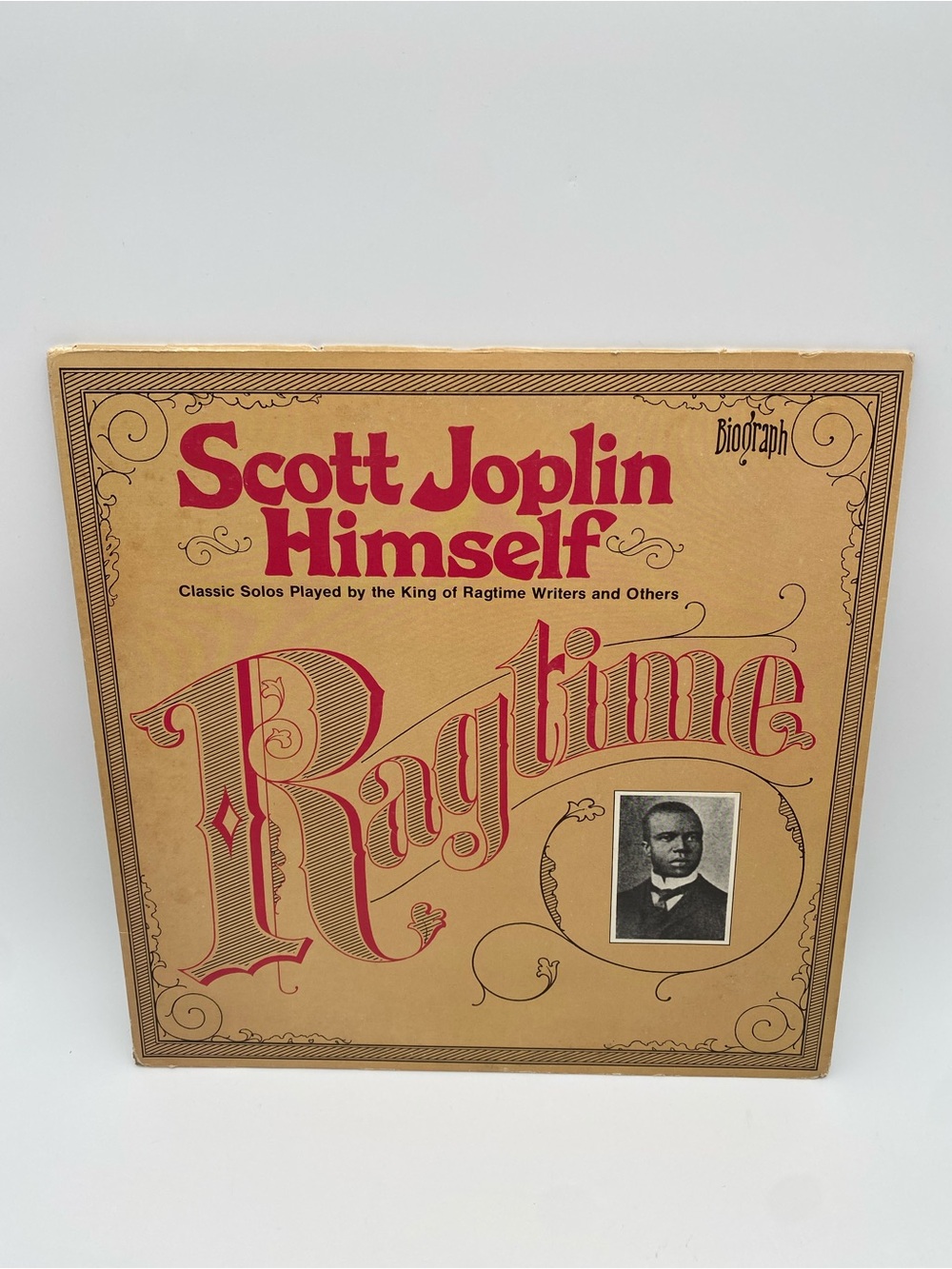 Scott Joplin Himself Ragtime Vinyl LP - Beige & Red Cover